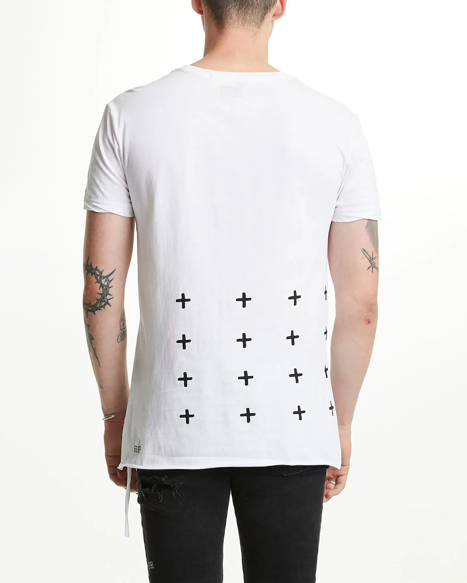 IM FINE SEEING LINES SS TEE WH sold by Ksubi product image thumbnail 3