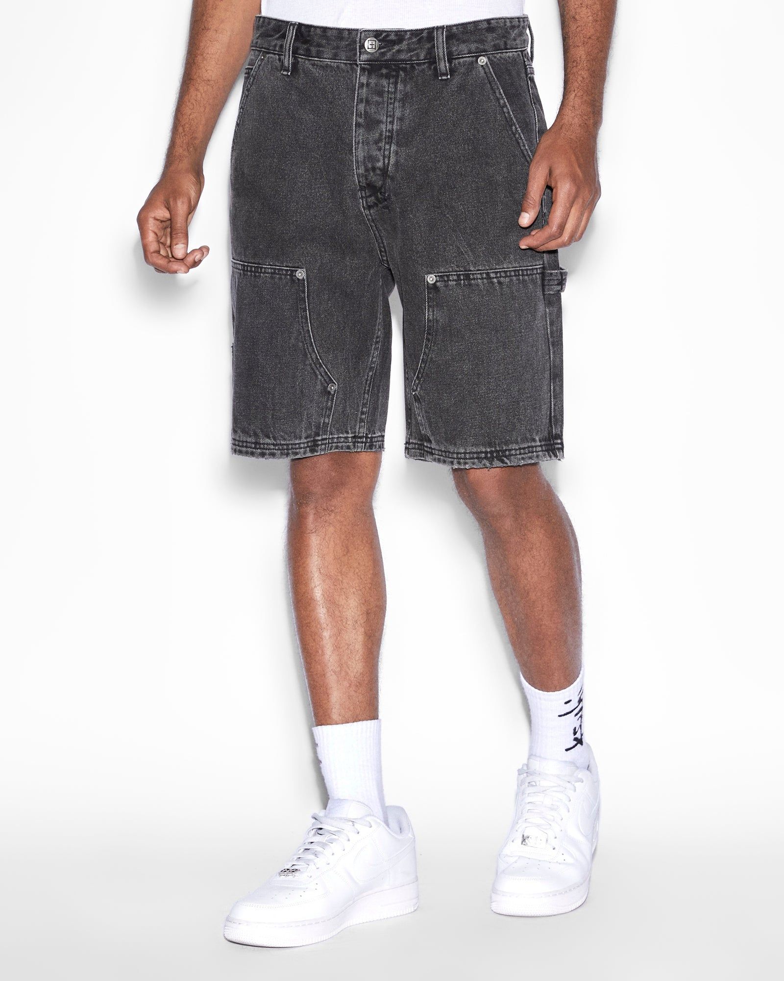 OPERATOR SHORT GREY FADE sold by Ksubi