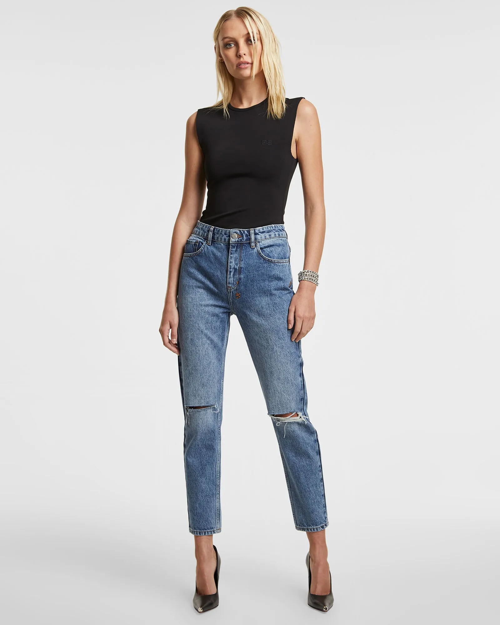 MADONNA SLEEVELESS BODYSUIT BLACK sold by Ksubi product image thumbnail 2