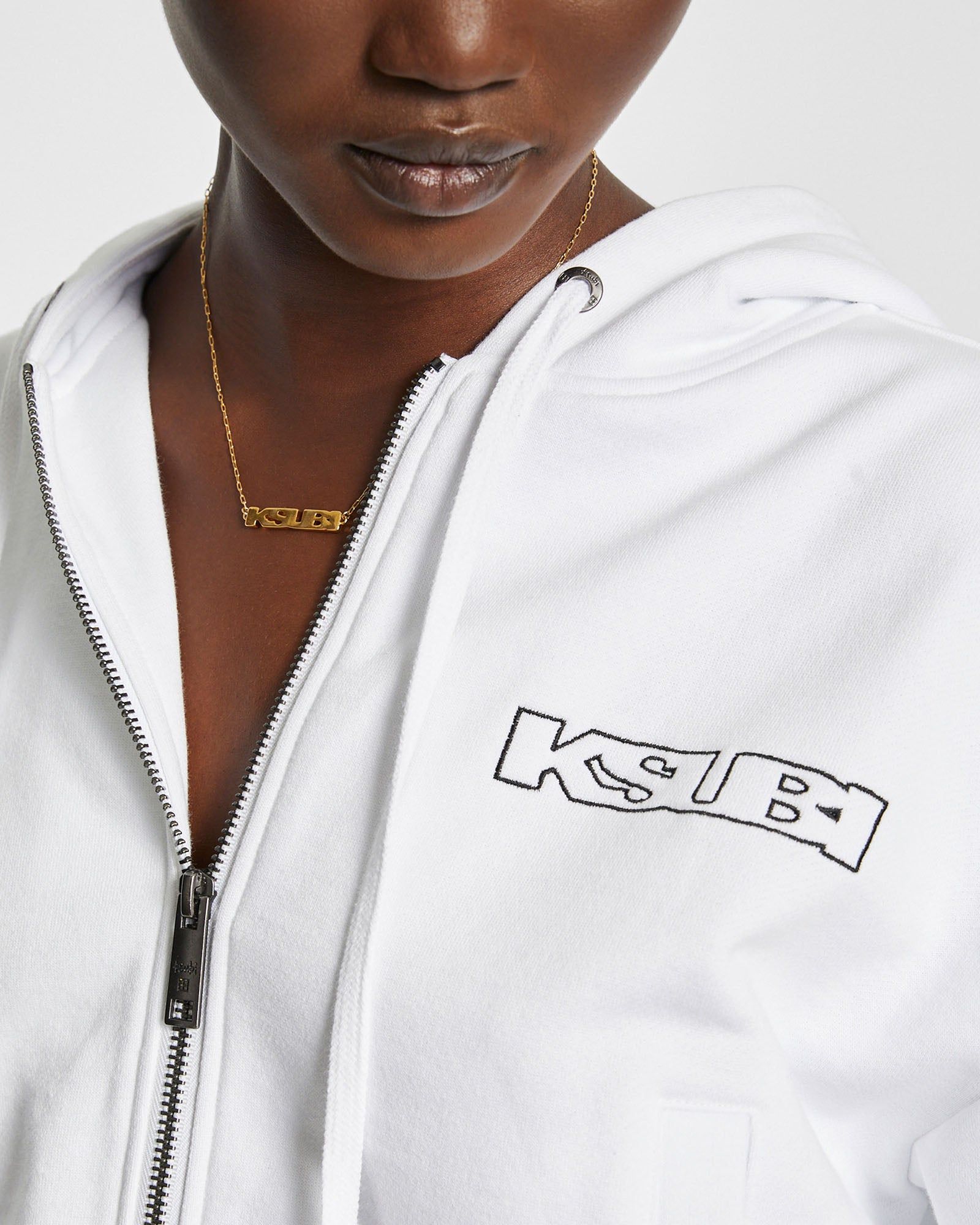 INFINITY ZIP UP HOODIE WHITE sold by Ksubi product image thumbnail 4