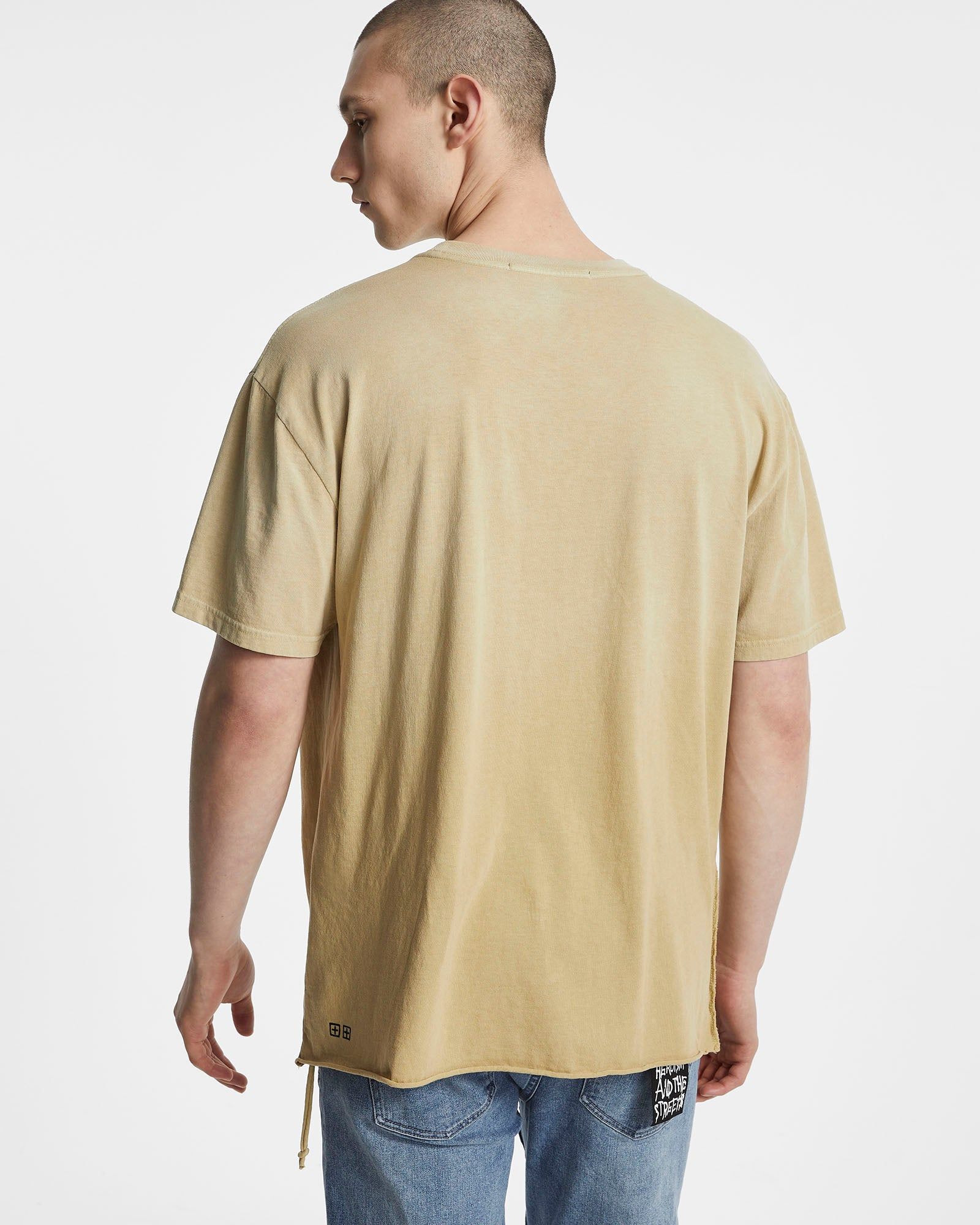 SIGN OF THE TIMES BIGGIE SS TEE CAMEL sold by Ksubi product image thumbnail 3