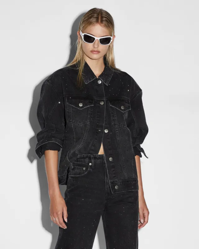 OVERSIZED JACKET KRYSTAL NOIR made by Ksubi