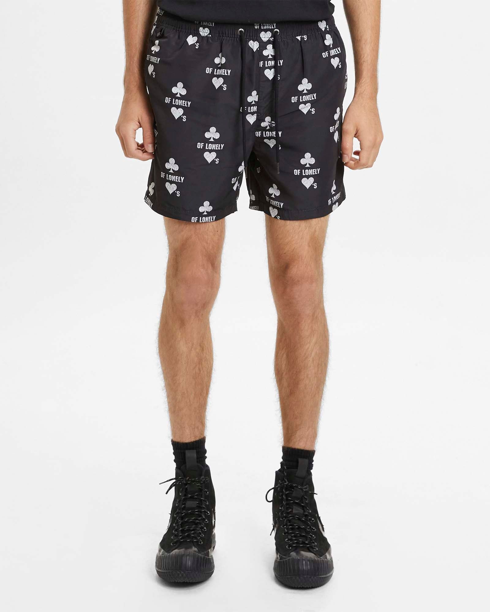 KLUB OF HEARTS BOARDSHORT BLACK sold by Ksubi