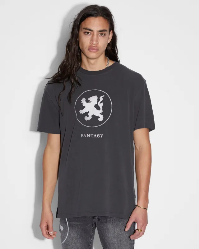 LION BIGGIE SS TEE FADED BLACK sold by Ksubi