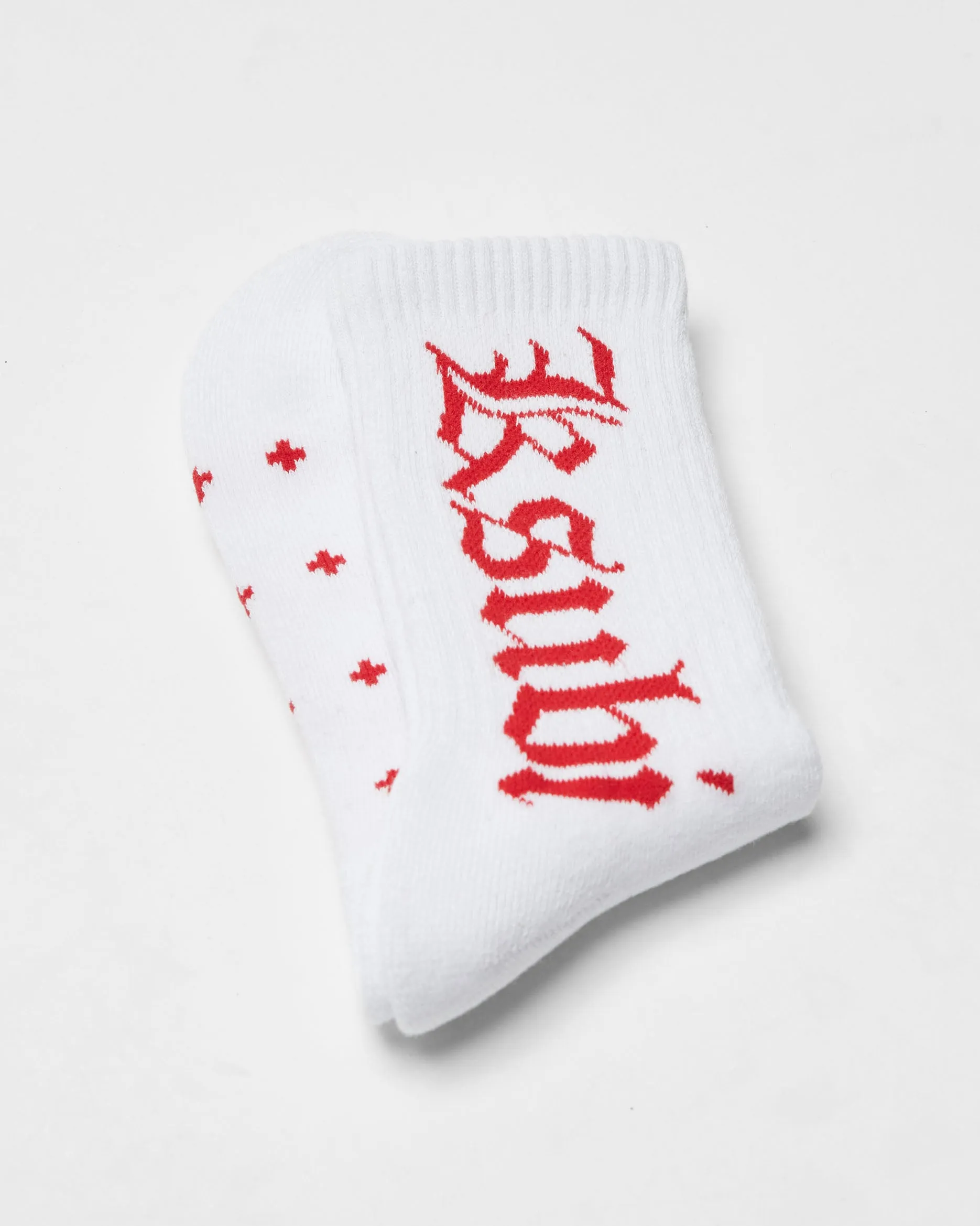 ICON KSOCKS WHITE/RED sold by Ksubi product image thumbnail 3