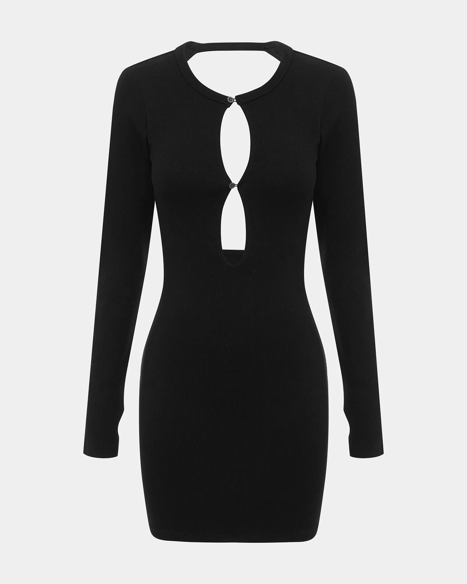 ARISE LS KEYHOLE DRESS BLACK sold by Ksubi product image thumbnail 5