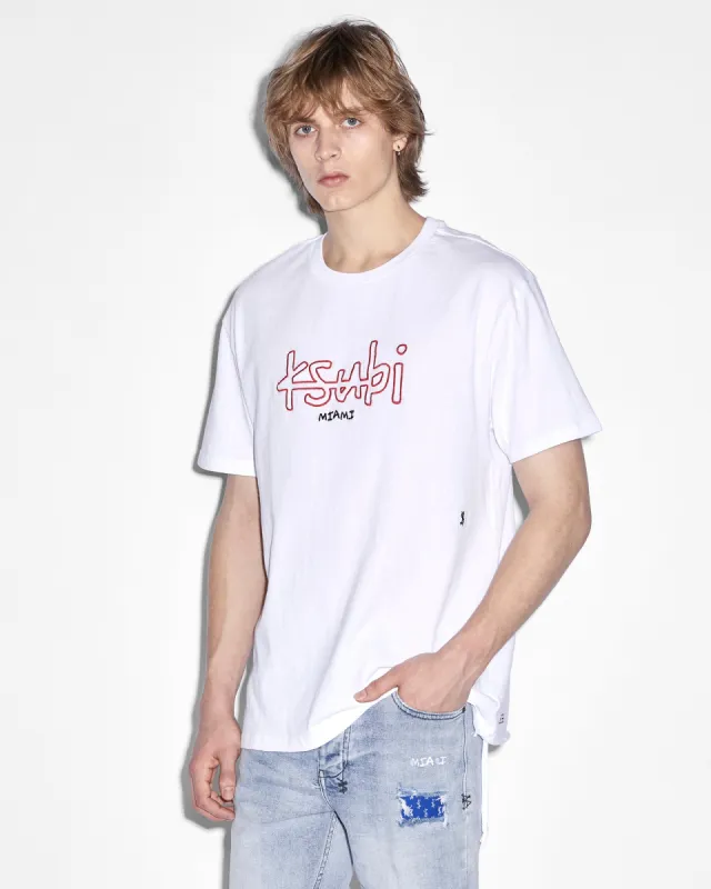 MIAMI 4X4 BIGGIE SS TEE TRU WHITE made by Ksubi