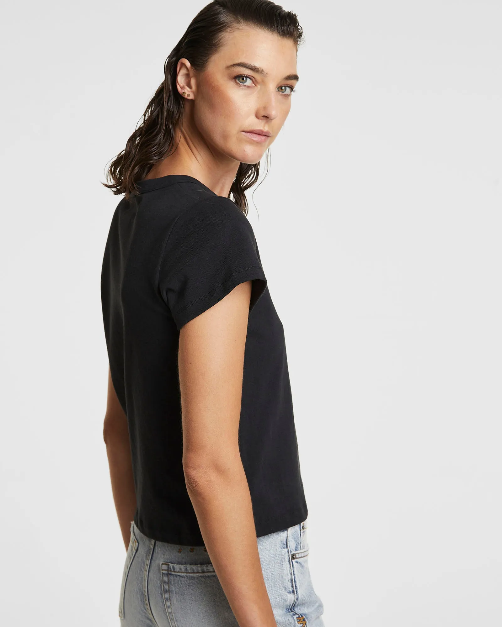 NIGHTTIME MINI SS TEE JET BLACK sold by Ksubi product image thumbnail 4