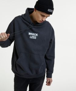 SUBCULTURE HOODIE WASHED BLACK sold by Ksubi