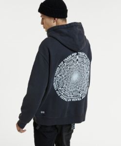 SUBCULTURE HOODIE WASHED BLACK sold by Ksubi