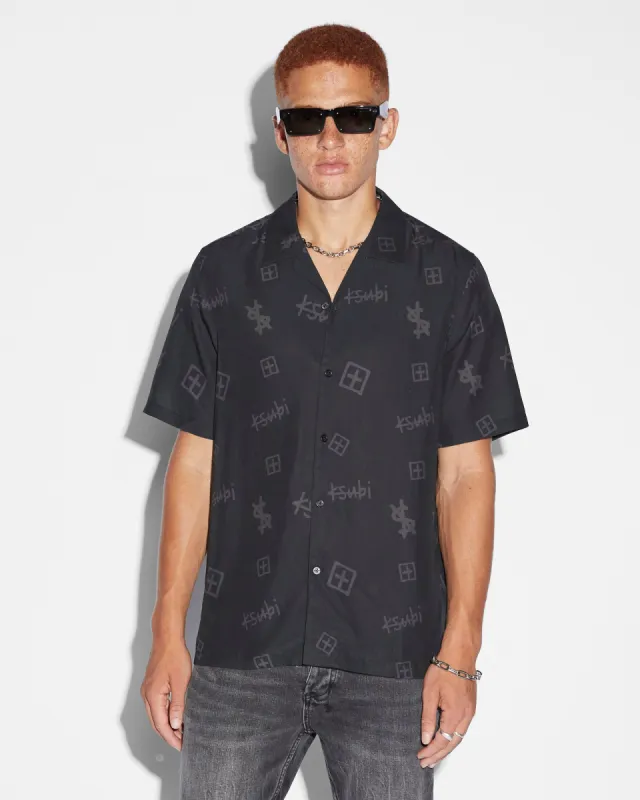 KASH BOX RESORT SS SHIRT COAL sold by Ksubi