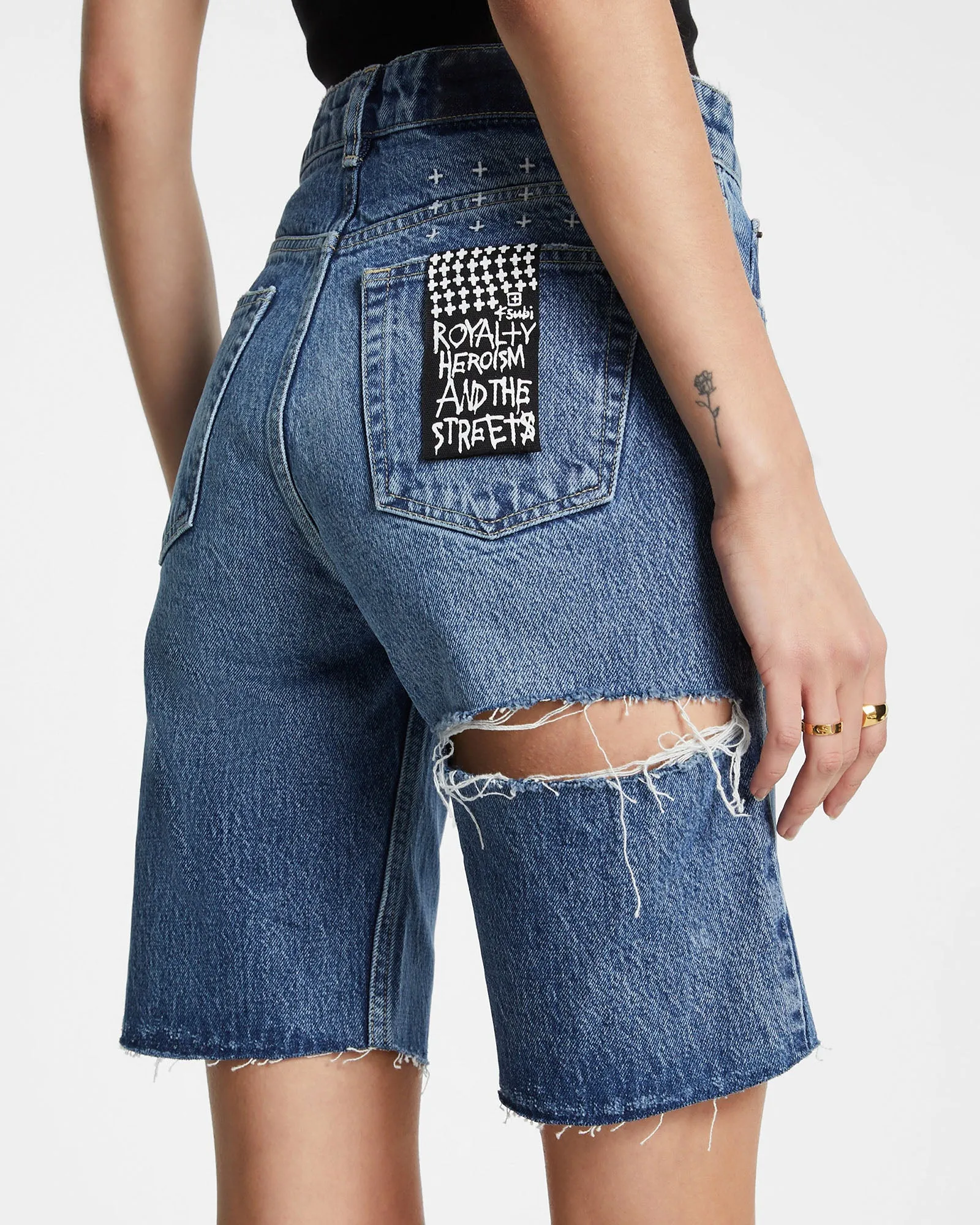 BROOKLYN SHORT STELLA SLASHED sold by Ksubi product image thumbnail 4