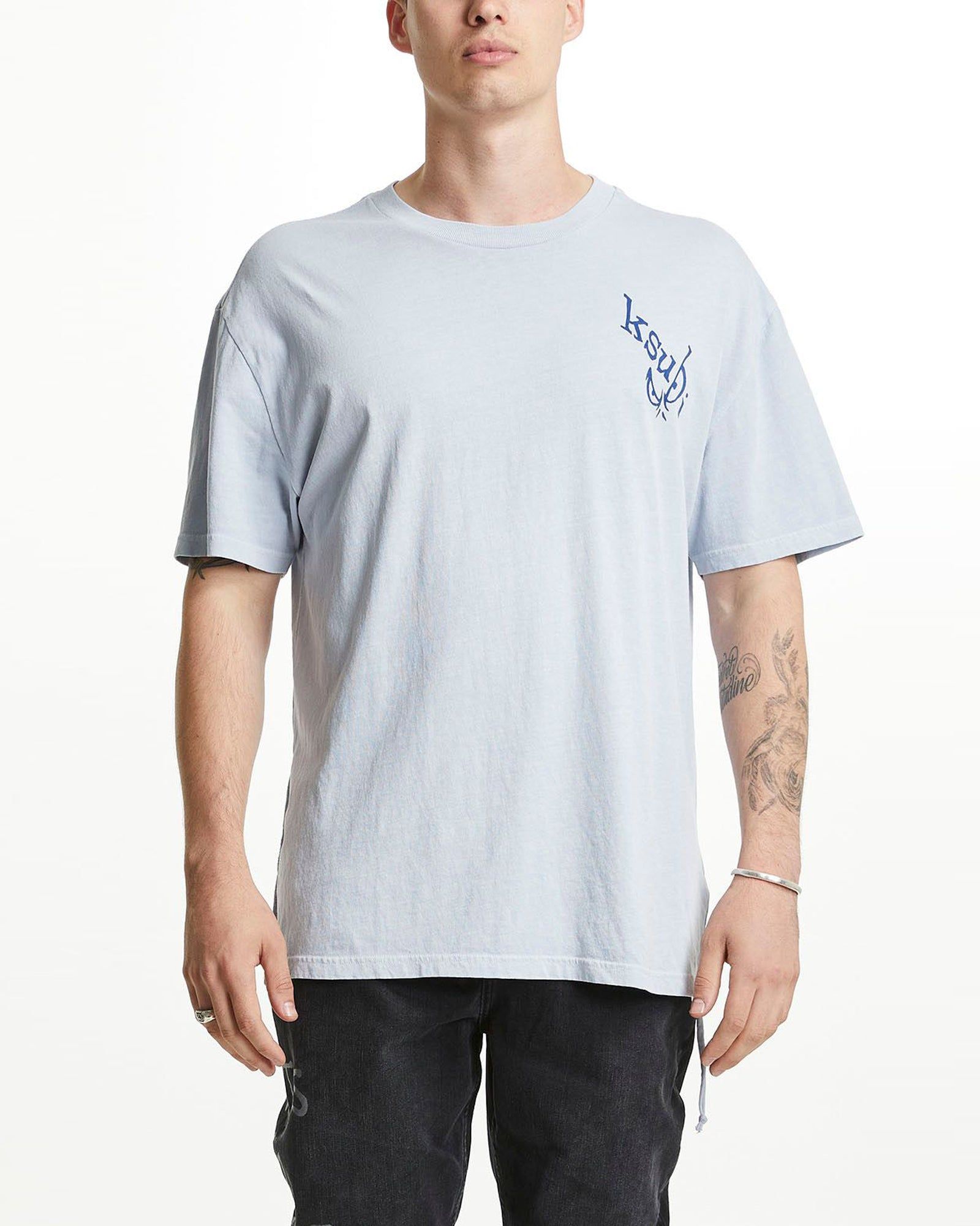 KSUBEYE BIGGIE SS TEE SKY sold by Ksubi