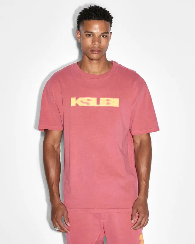 PIXEL SIGN BIGGIE SS TEE SUNDOWN sold by Ksubi