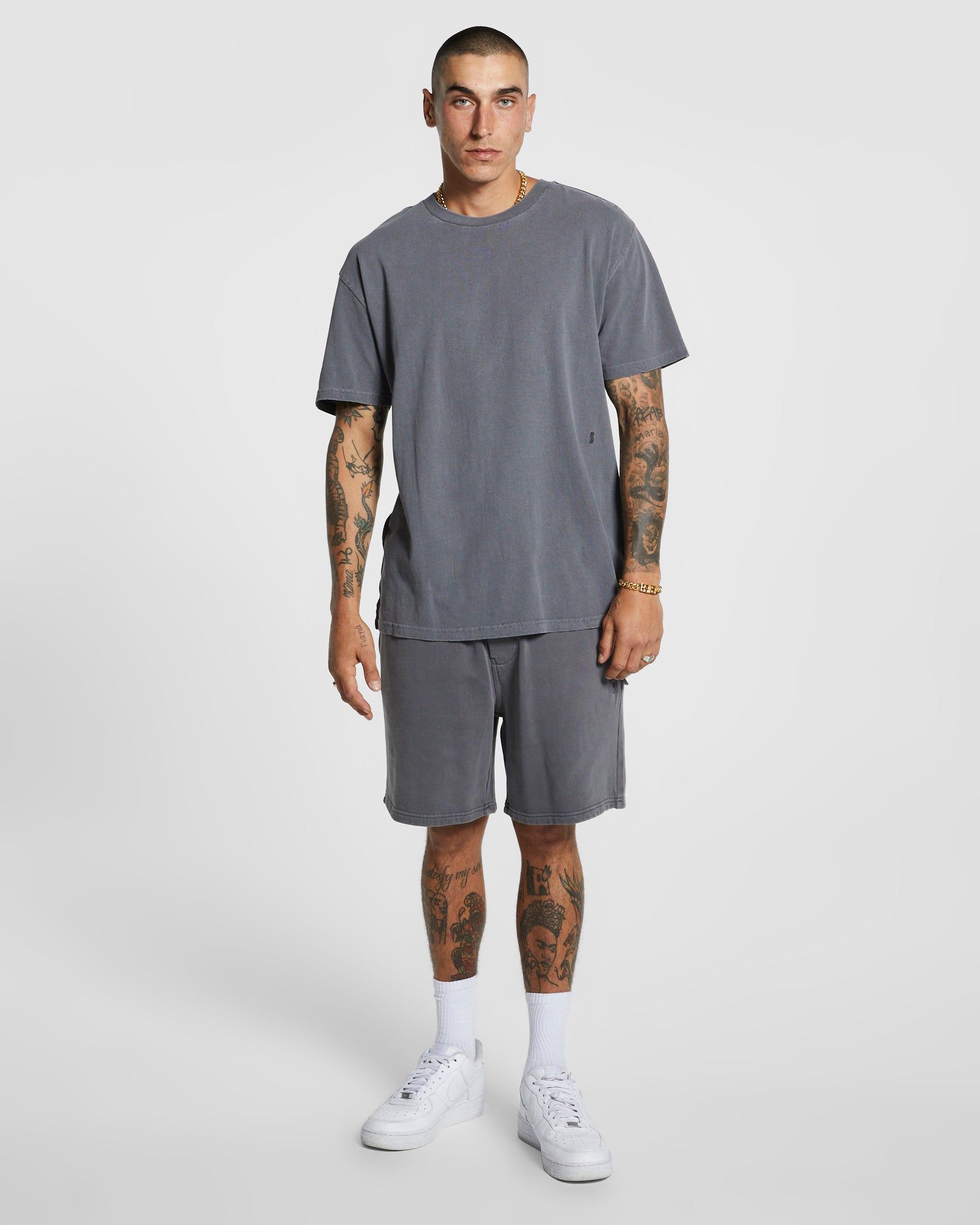 4 X 4 BIGGIE SS TEE CHARCOAL sold by Ksubi product image thumbnail 3