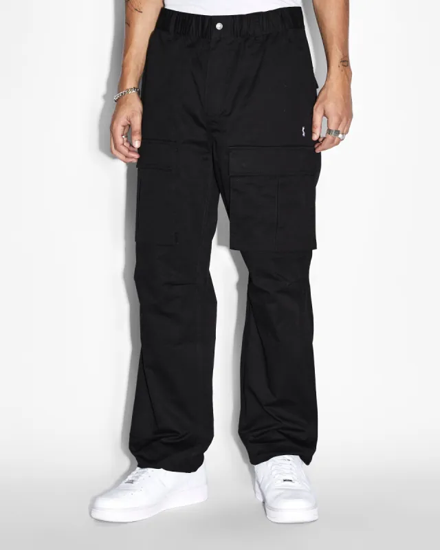 FUGITIVE CARGO PANT TRU BLACK made by Ksubi