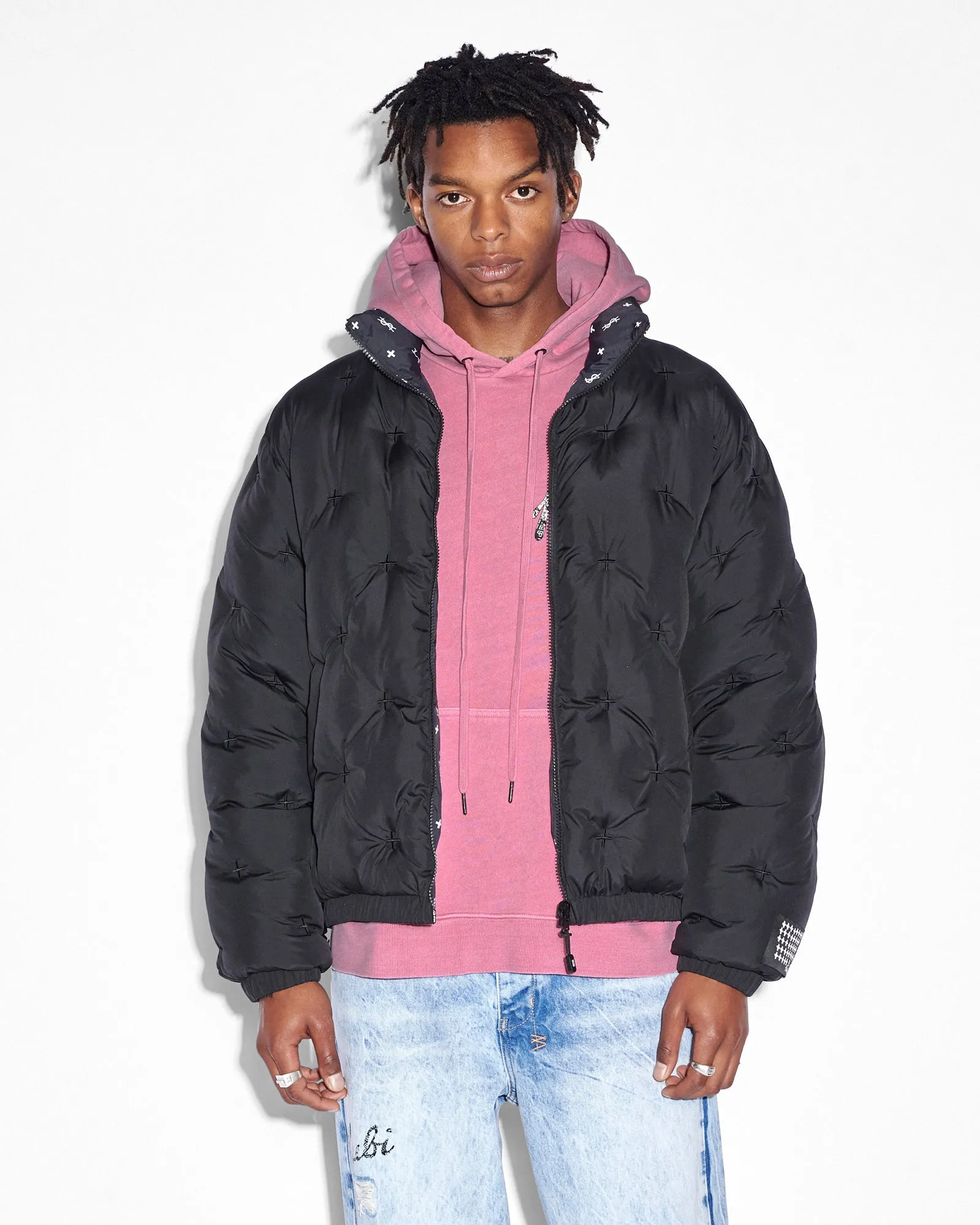 FLIGHT PUFFER JACKET BLACK sold by Ksubi