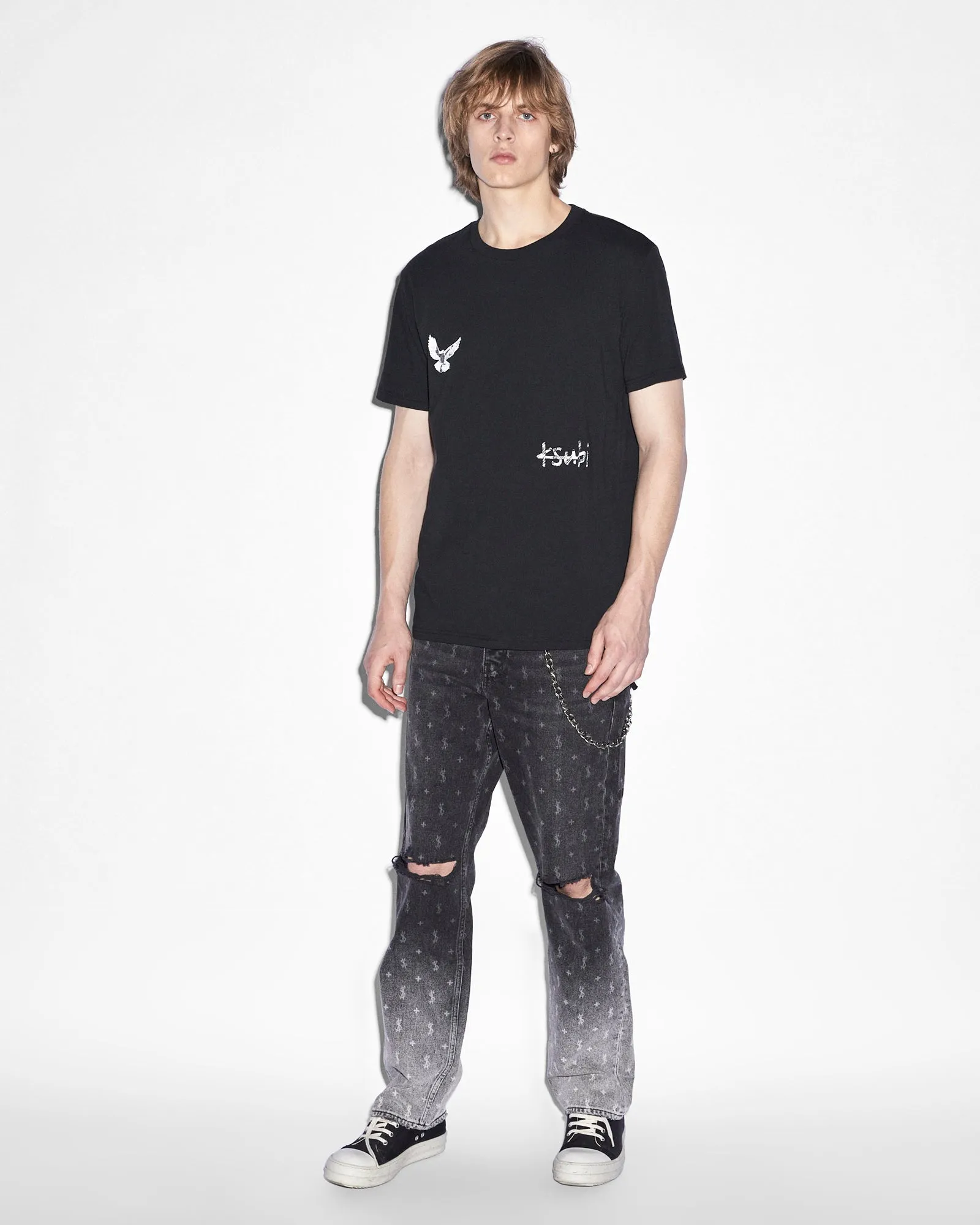 FLIGHT KASH SS TEE JET BLACK sold by Ksubi product image thumbnail 3