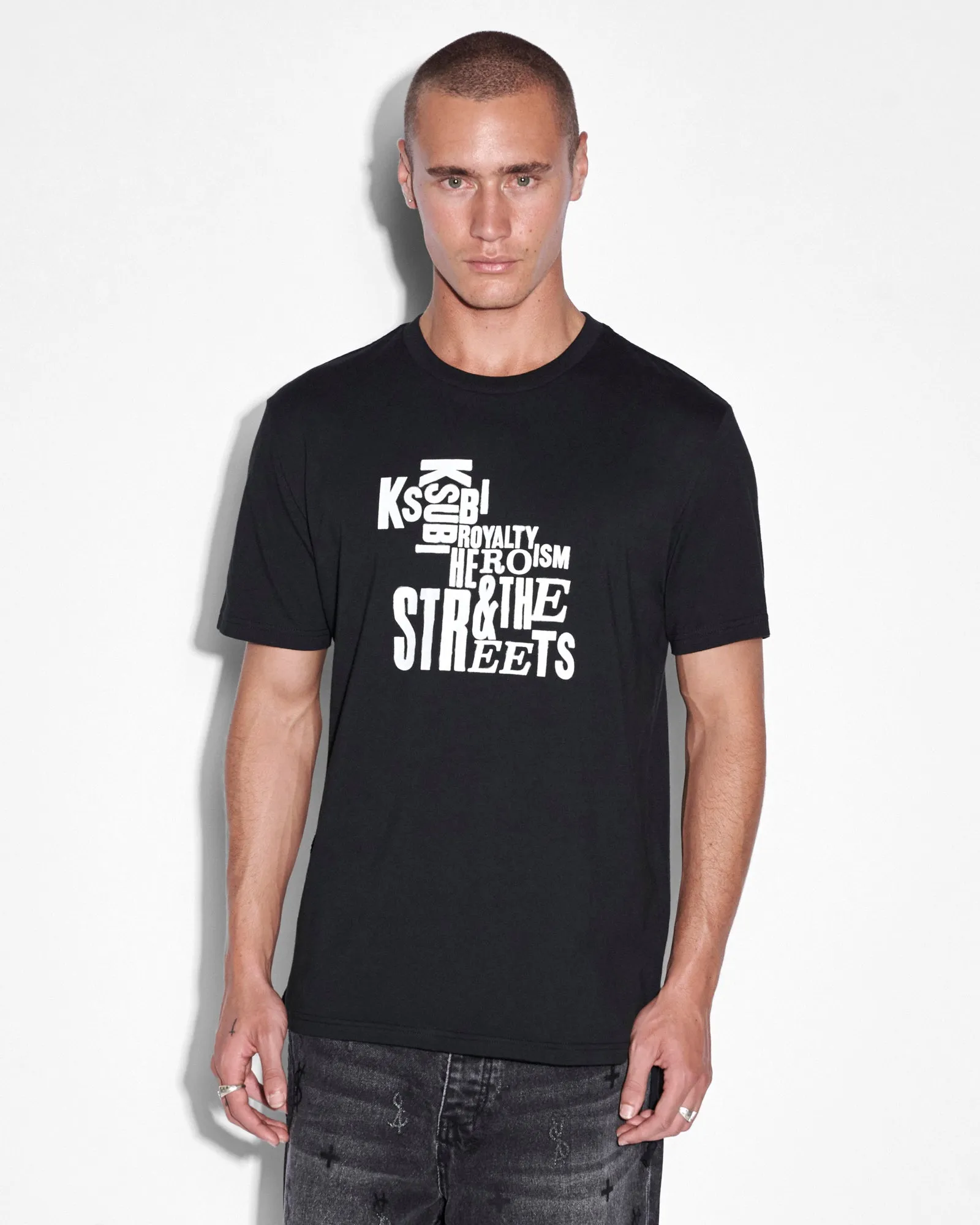GRAFF KASH SS TEE JET BLACK sold by Ksubi