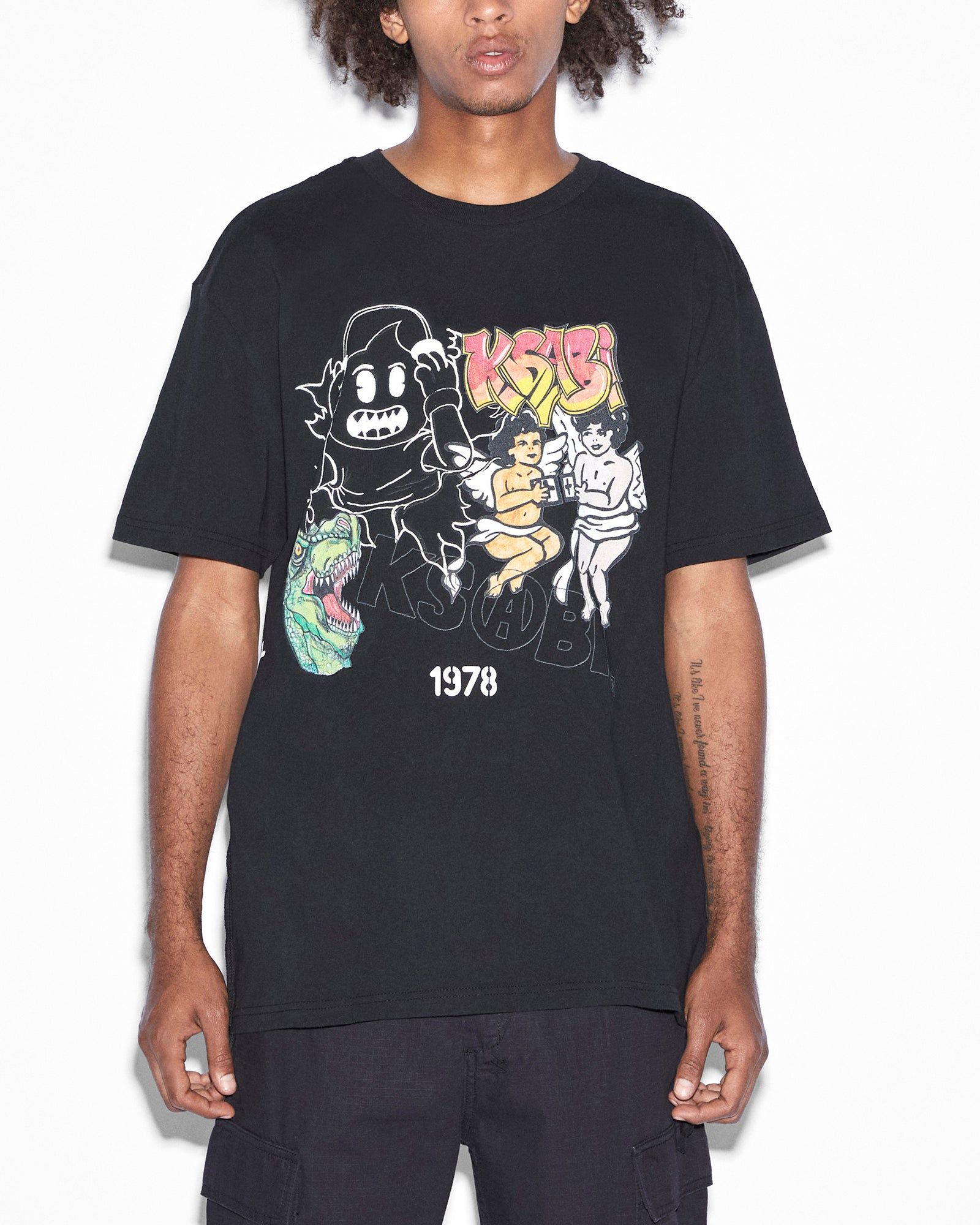 WASABI BIGGIE SS TEE JET BLACK sold by Ksubi product image thumbnail 7