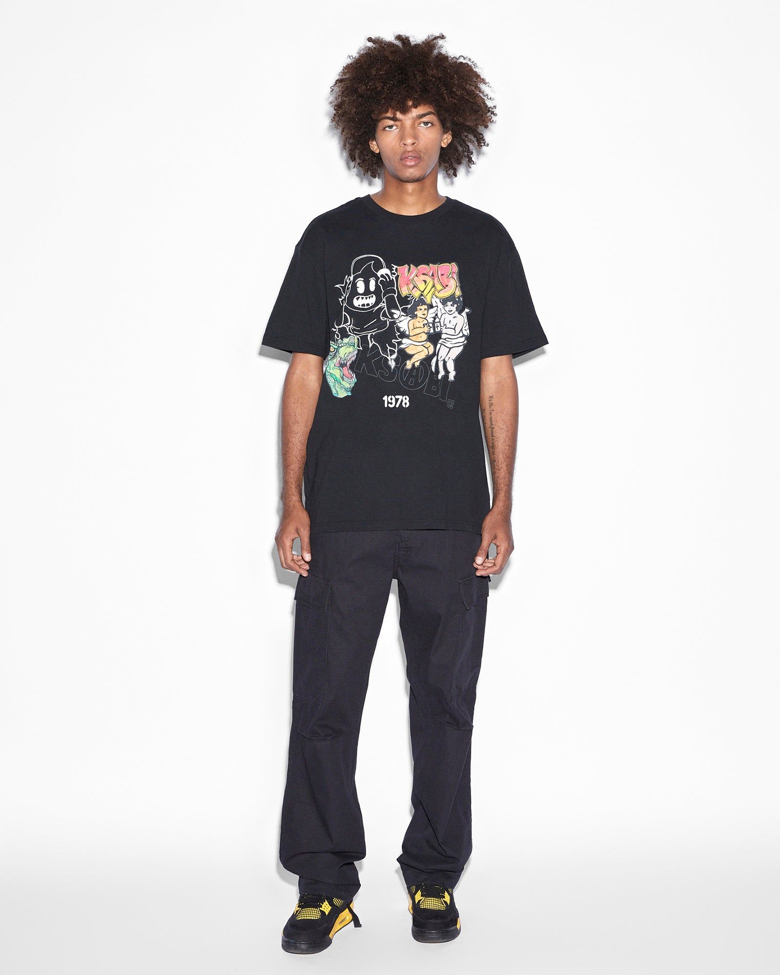 WASABI BIGGIE SS TEE JET BLACK sold by Ksubi product image thumbnail 3