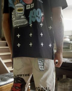 WASABI BIGGIE SS TEE JET BLACK sold by Ksubi
