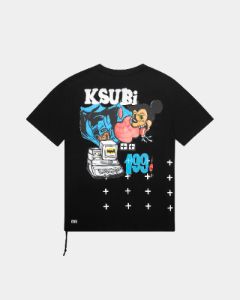 WASABI BIGGIE SS TEE JET BLACK sold by Ksubi