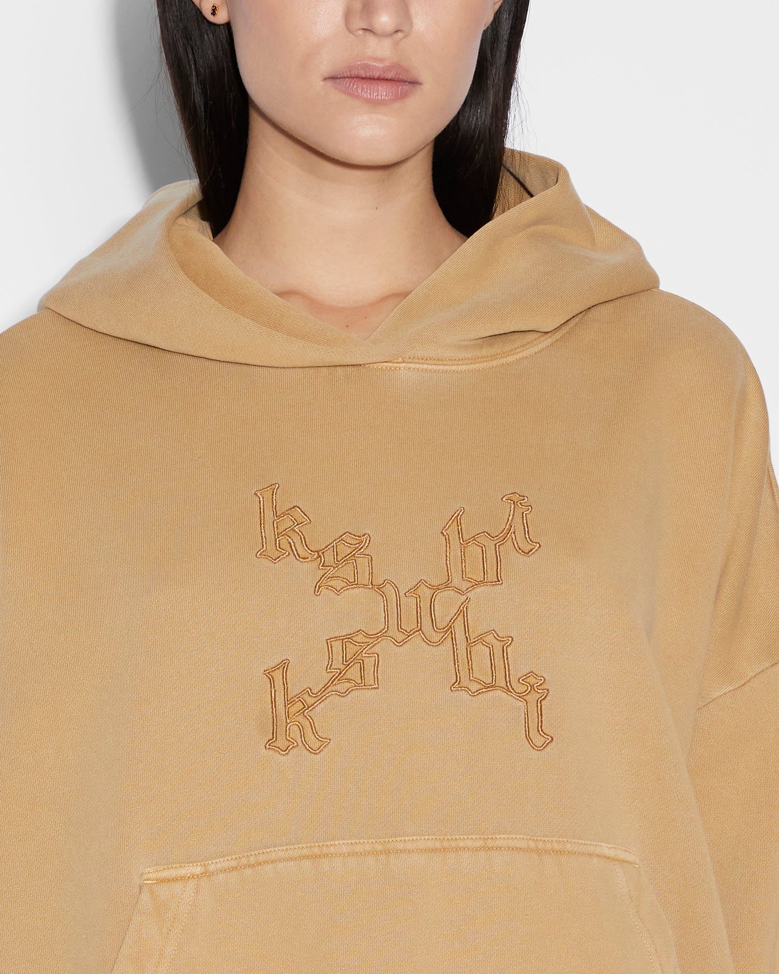 IMPRINT SLOUCH HOODIE TAN sold by Ksubi product image thumbnail 4
