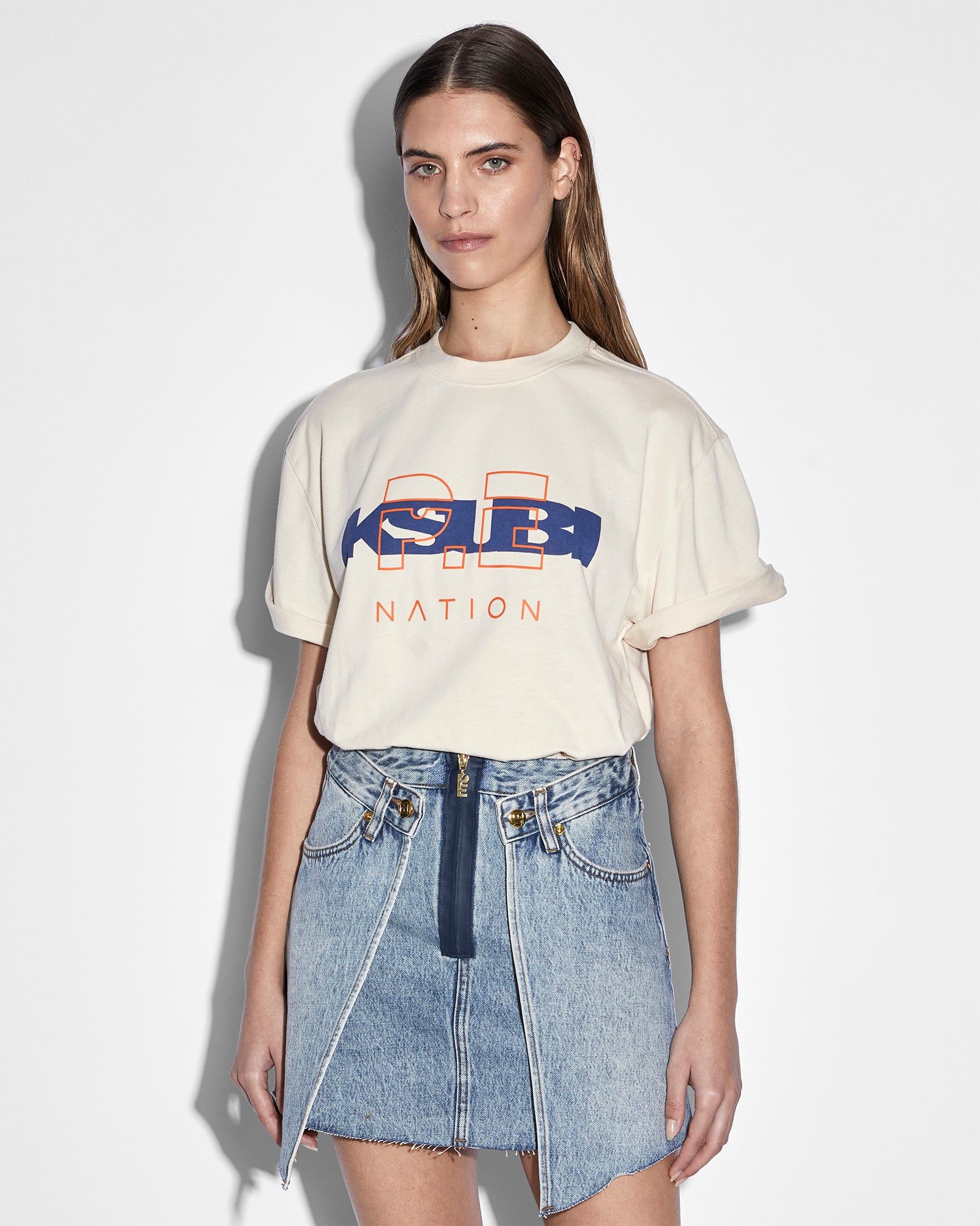 KSUBI X P.E DOUBLE SKIRT VINTAGE BLUE sold by Ksubi product image thumbnail 6