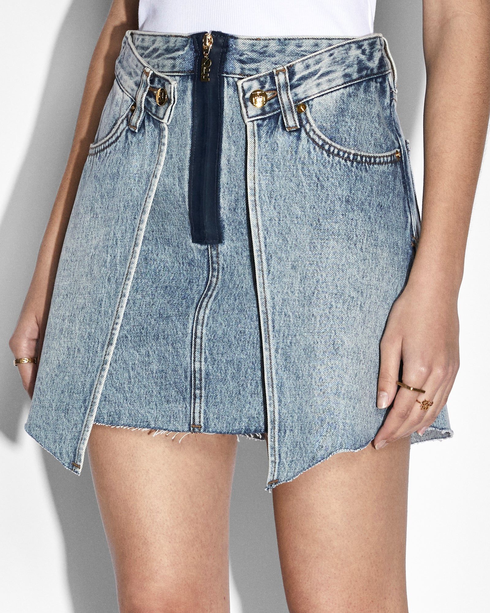 KSUBI X P.E DOUBLE SKIRT VINTAGE BLUE sold by Ksubi product image thumbnail 4