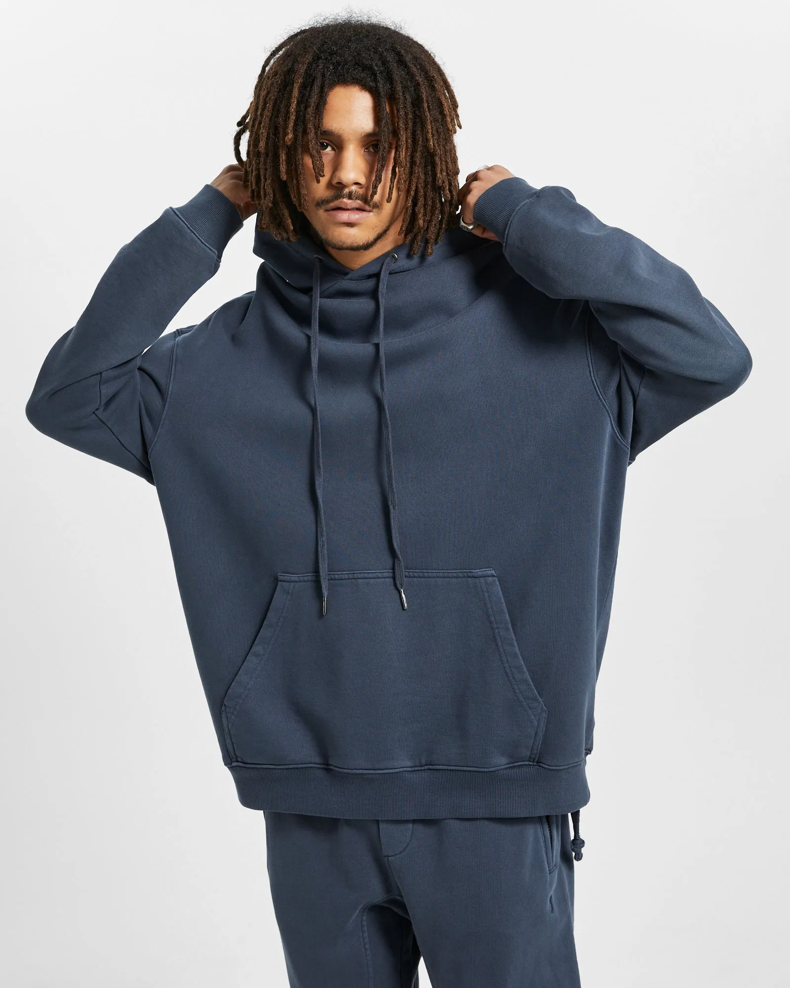 4 X 4 BIGGIE HOODIE NAVY sold by Ksubi product image thumbnail 2