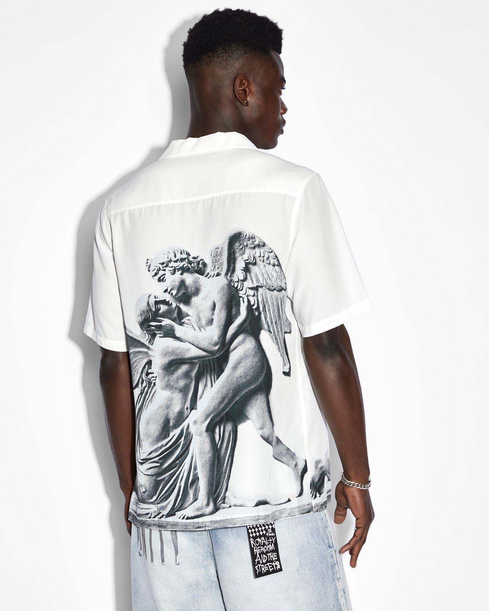 LOVESIK RESORT SS SHIRT WHITE sold by Ksubi product image thumbnail 3