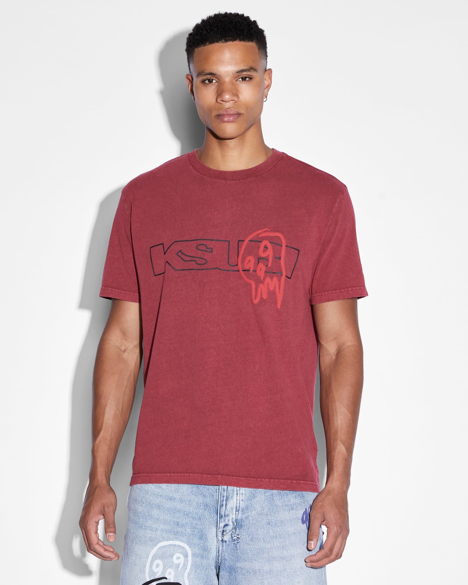 999 SKULL KASH SS TEE BLOOD sold by Ksubi product image thumbnail 3