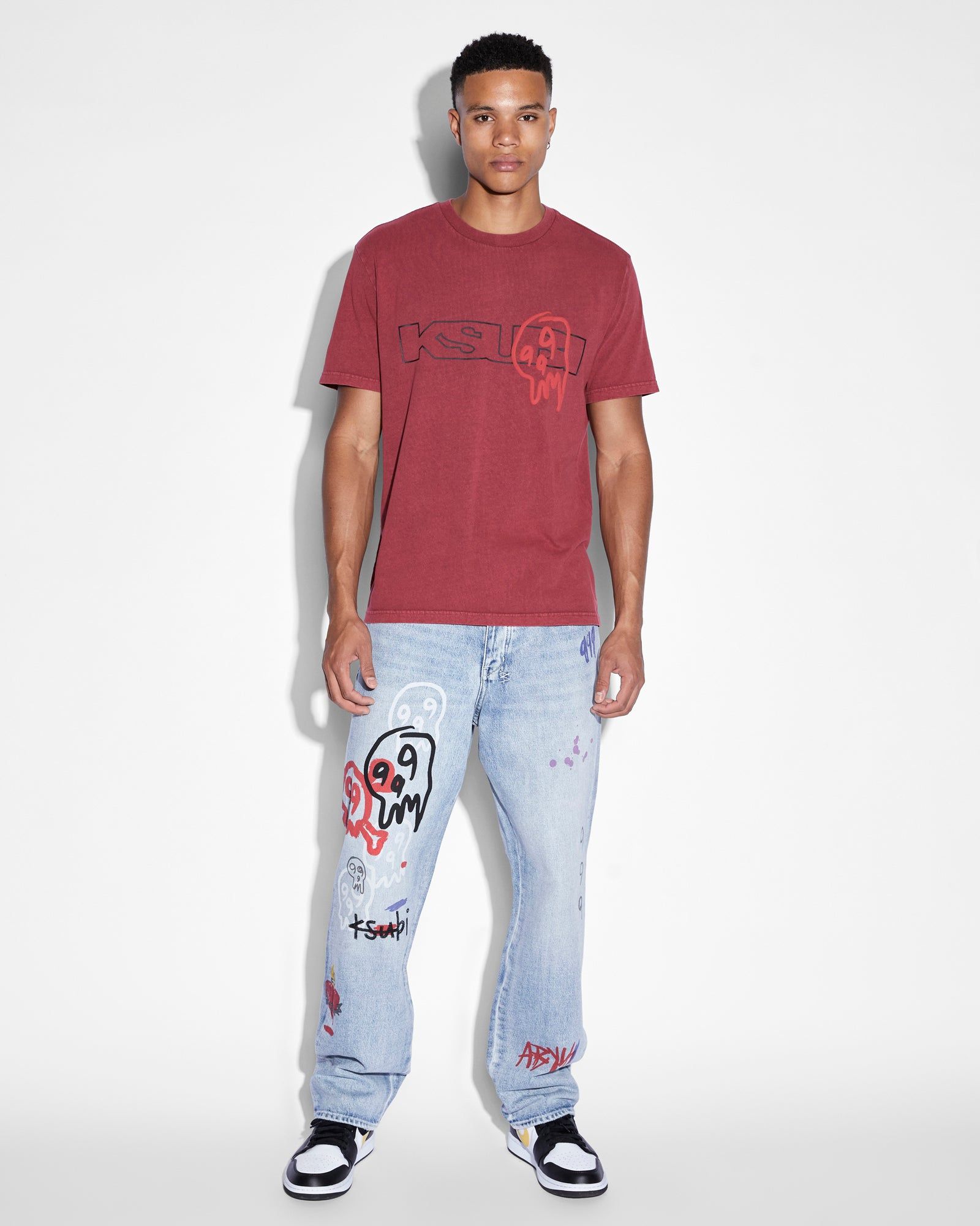 999 SKULL KASH SS TEE BLOOD sold by Ksubi product image thumbnail 4