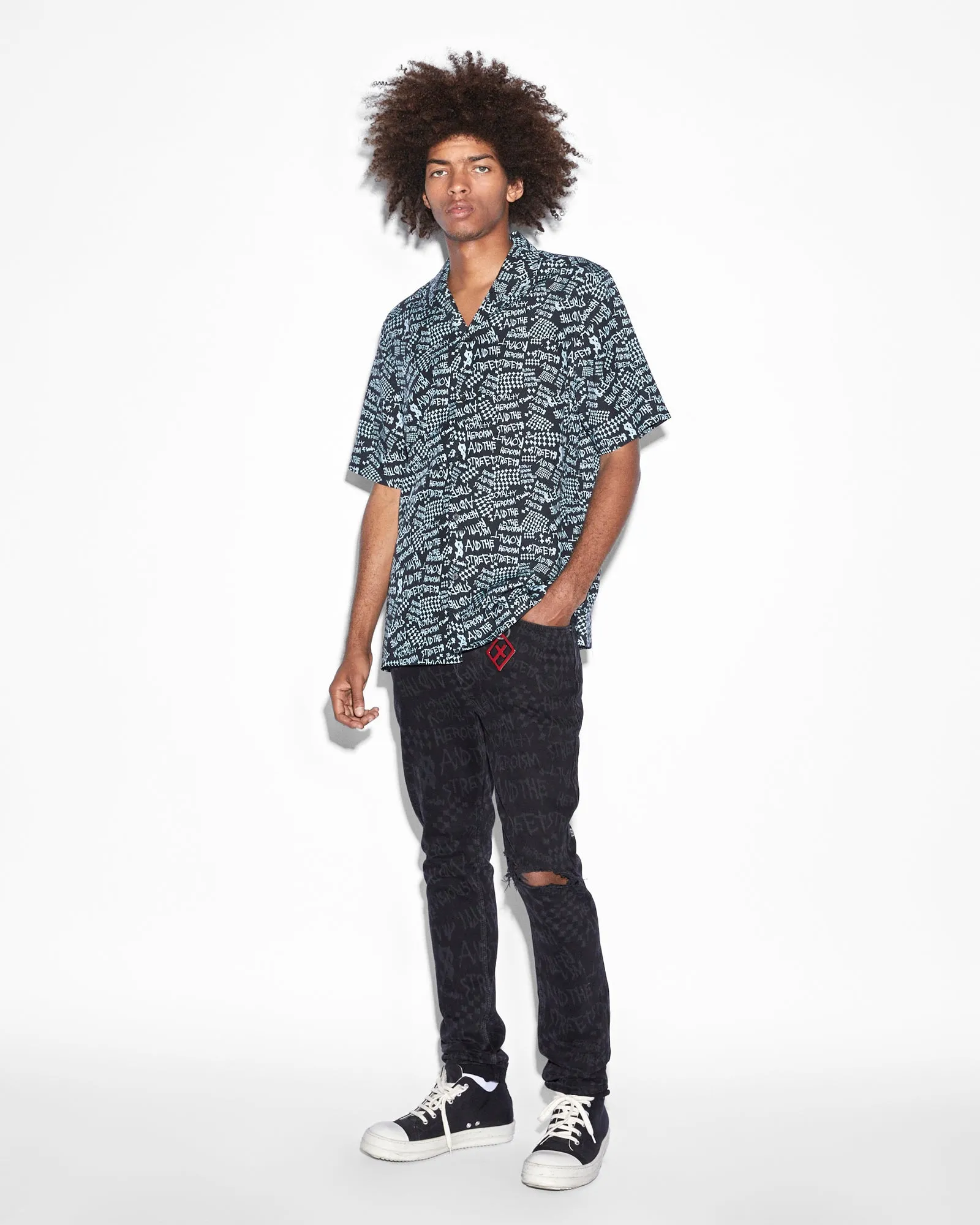 HEROISM SS SHIRT BLACK sold by Ksubi product image thumbnail 2