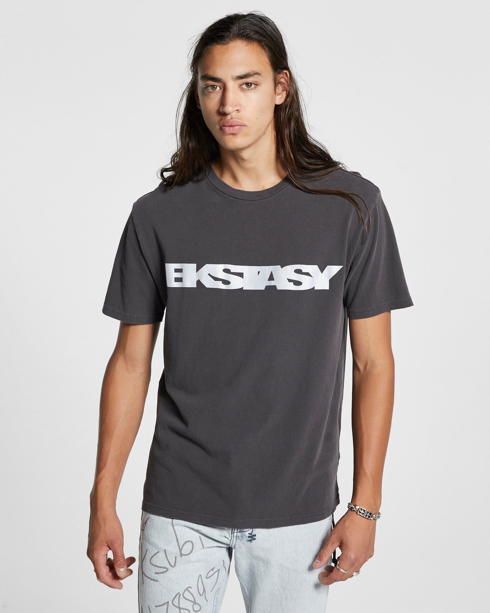 EKSTACY KASH SS TEE FADED BLAC sold by Ksubi