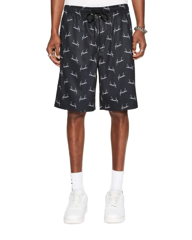 SKRIPT MESH SHORT BLACK made by Ksubi