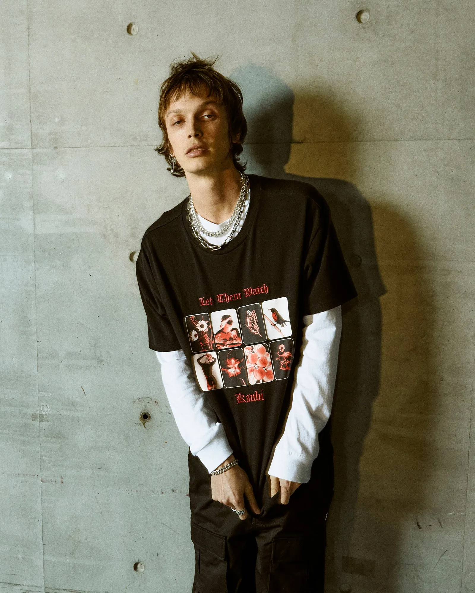 ICONS BIGGIE SS TEE JET BLACK sold by Ksubi product image thumbnail 3