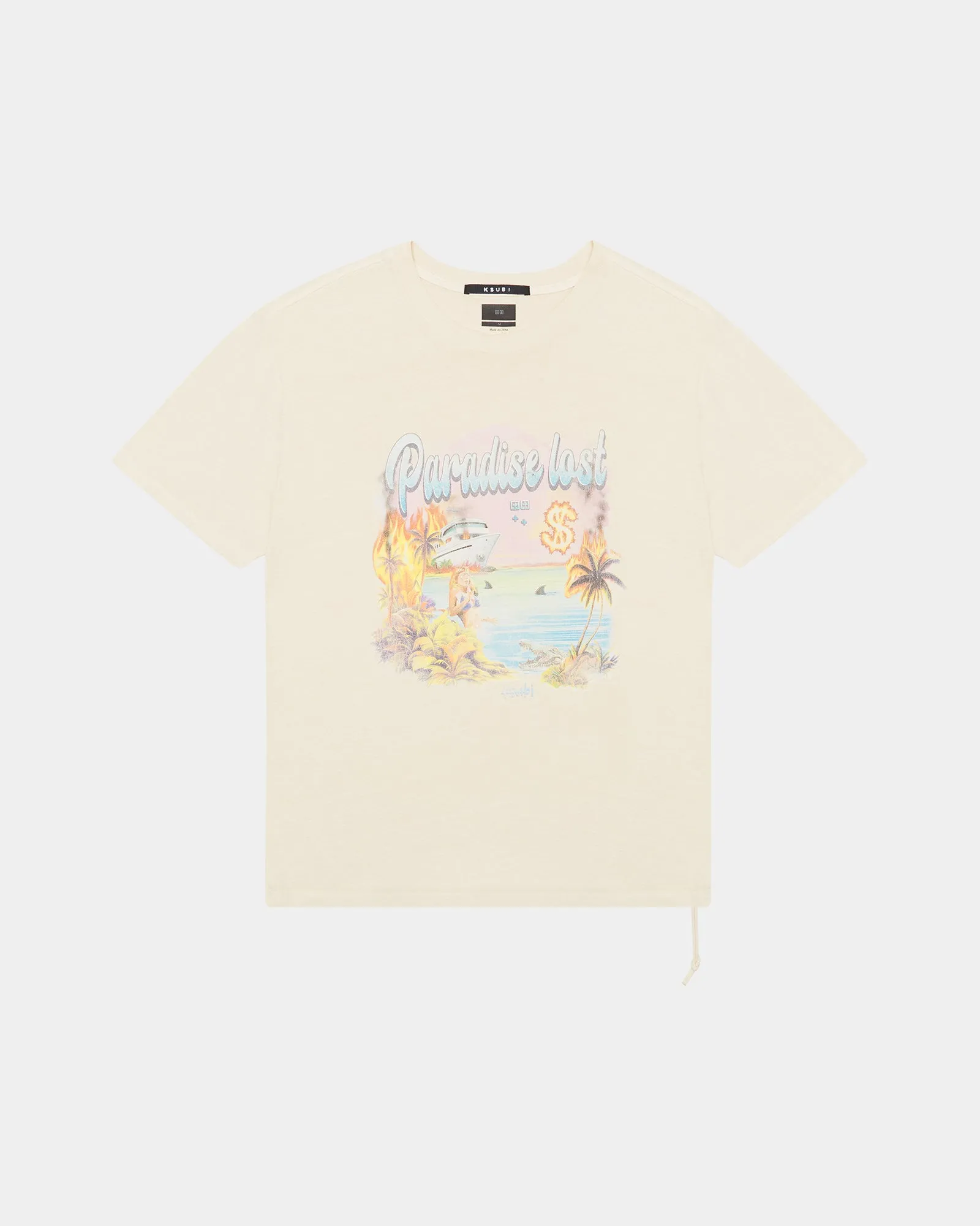 PARADISE BIGGIE SS TEE DUSTY DESERT sold by Ksubi product image thumbnail 5