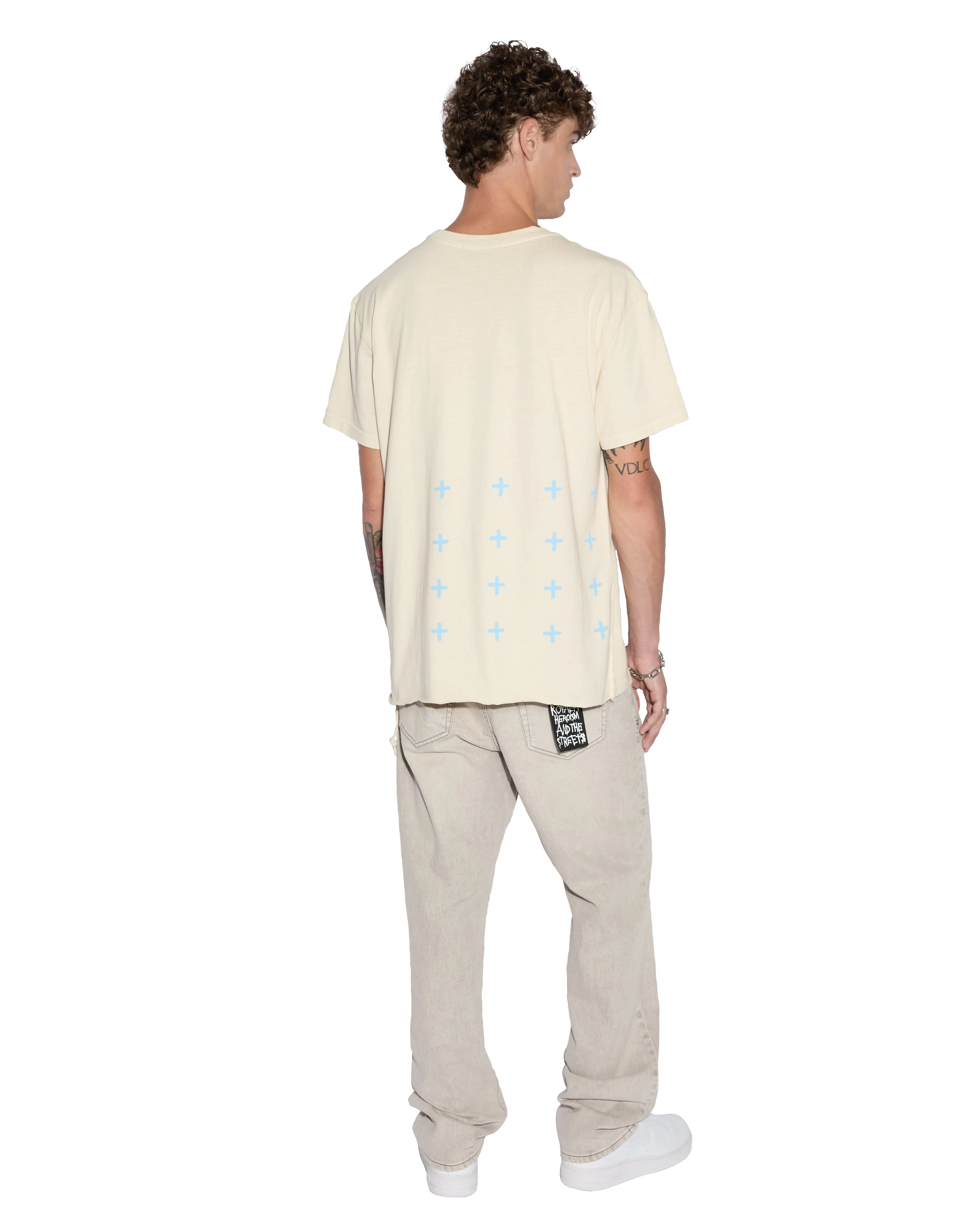 PARADISE BIGGIE SS TEE DUSTY DESERT sold by Ksubi product image thumbnail 4