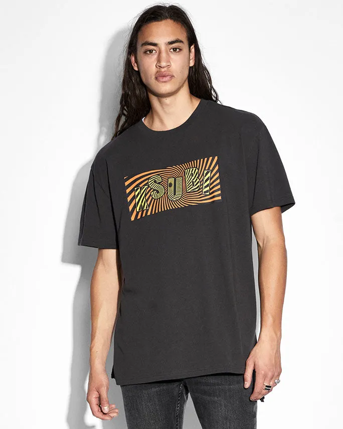 SPIRAL BIGGIE SS TEE FADED BLACK sold by Ksubi