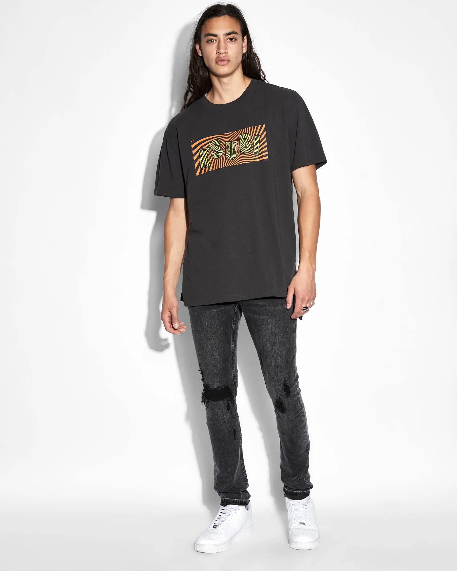 SPIRAL BIGGIE SS TEE FADED BLACK sold by Ksubi product image thumbnail 3