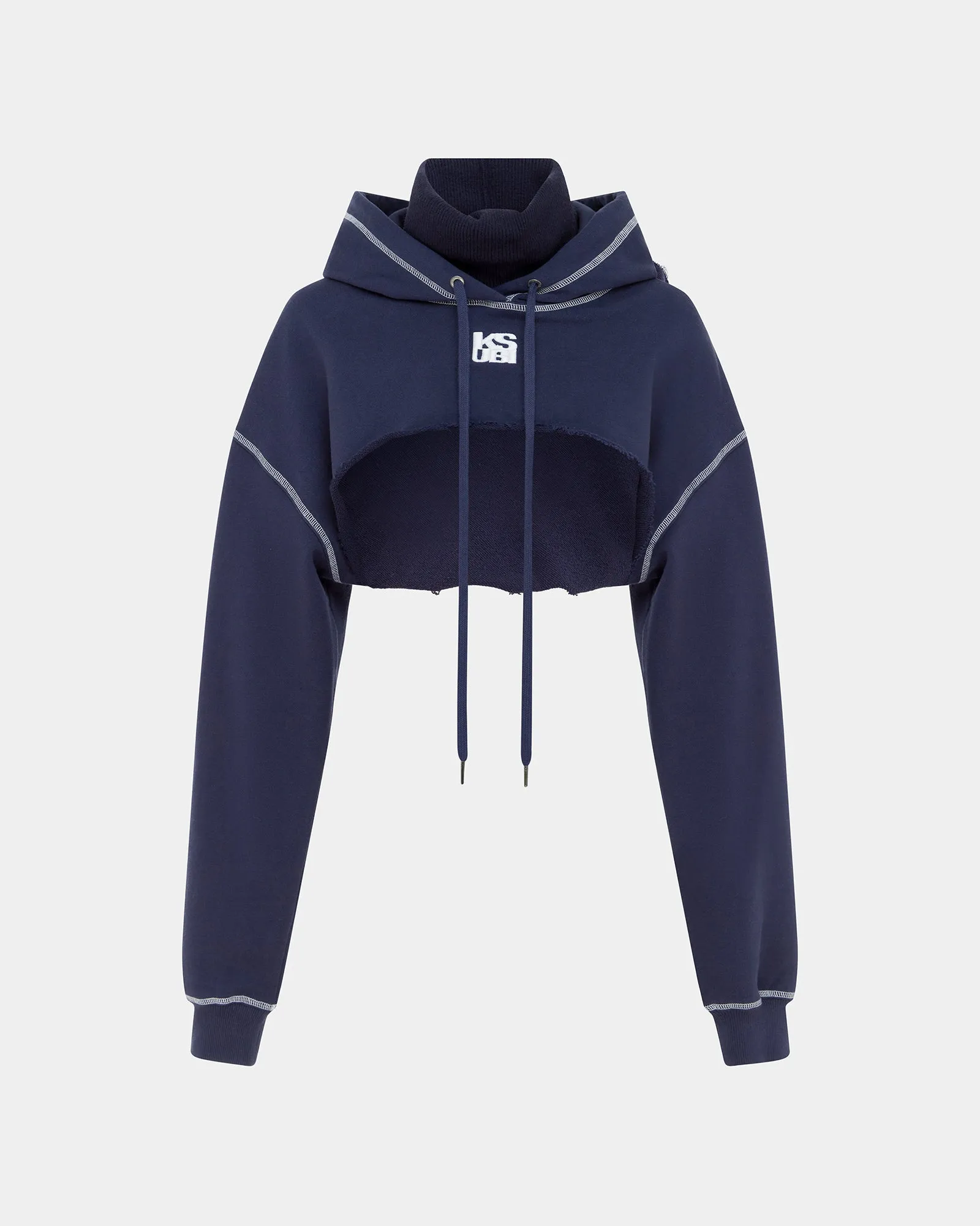 PURSUIT SHRUG HOODIE NAVY sold by Ksubi product image thumbnail 5