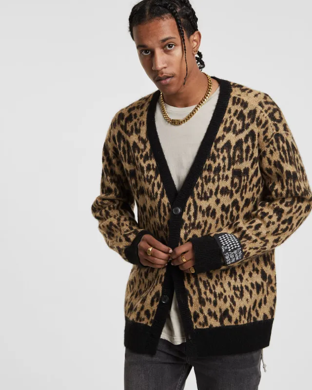 JUNGLE CARDIGAN LEOPARD sold by Ksubi