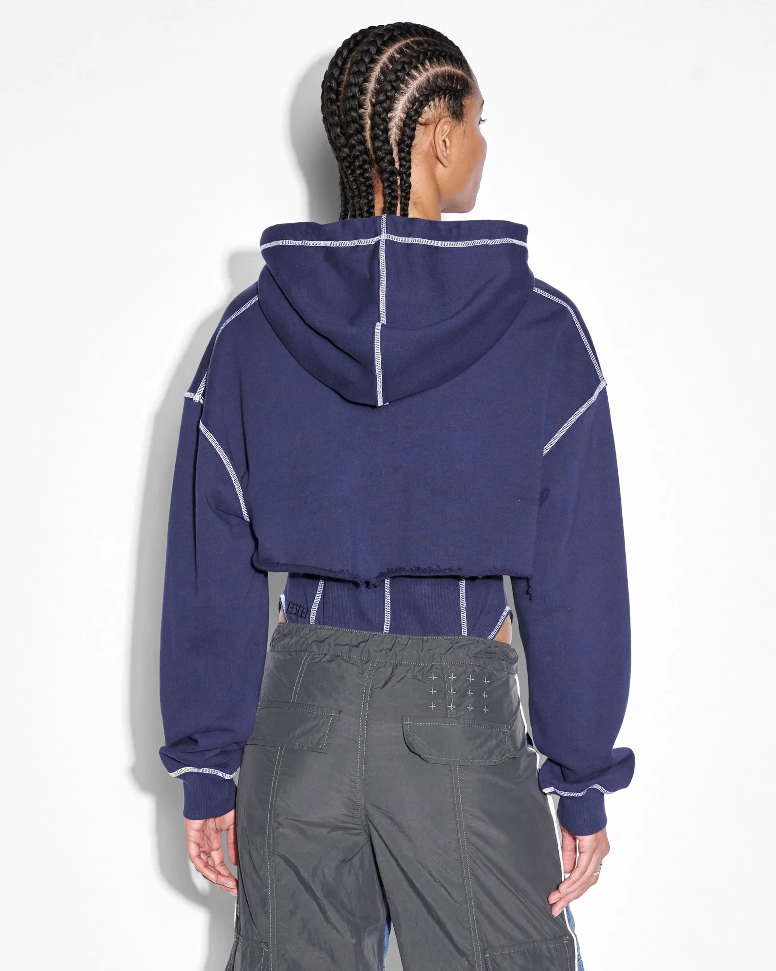 PURSUIT SHRUG HOODIE NAVY sold by Ksubi product image thumbnail 2