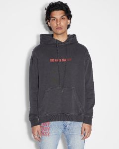 FAN BIGGIE HOODIE FADED BLACK sold by Ksubi
