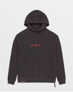 FAN BIGGIE HOODIE FADED BLACK sold by Ksubi