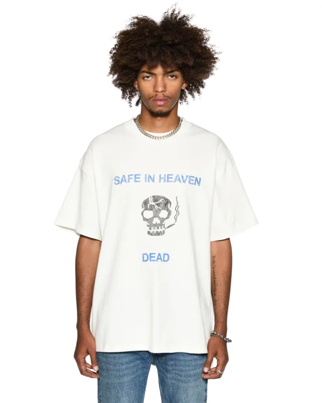 DEAD EKCESS SS TEE VINTAGE WHITE sold by Ksubi
