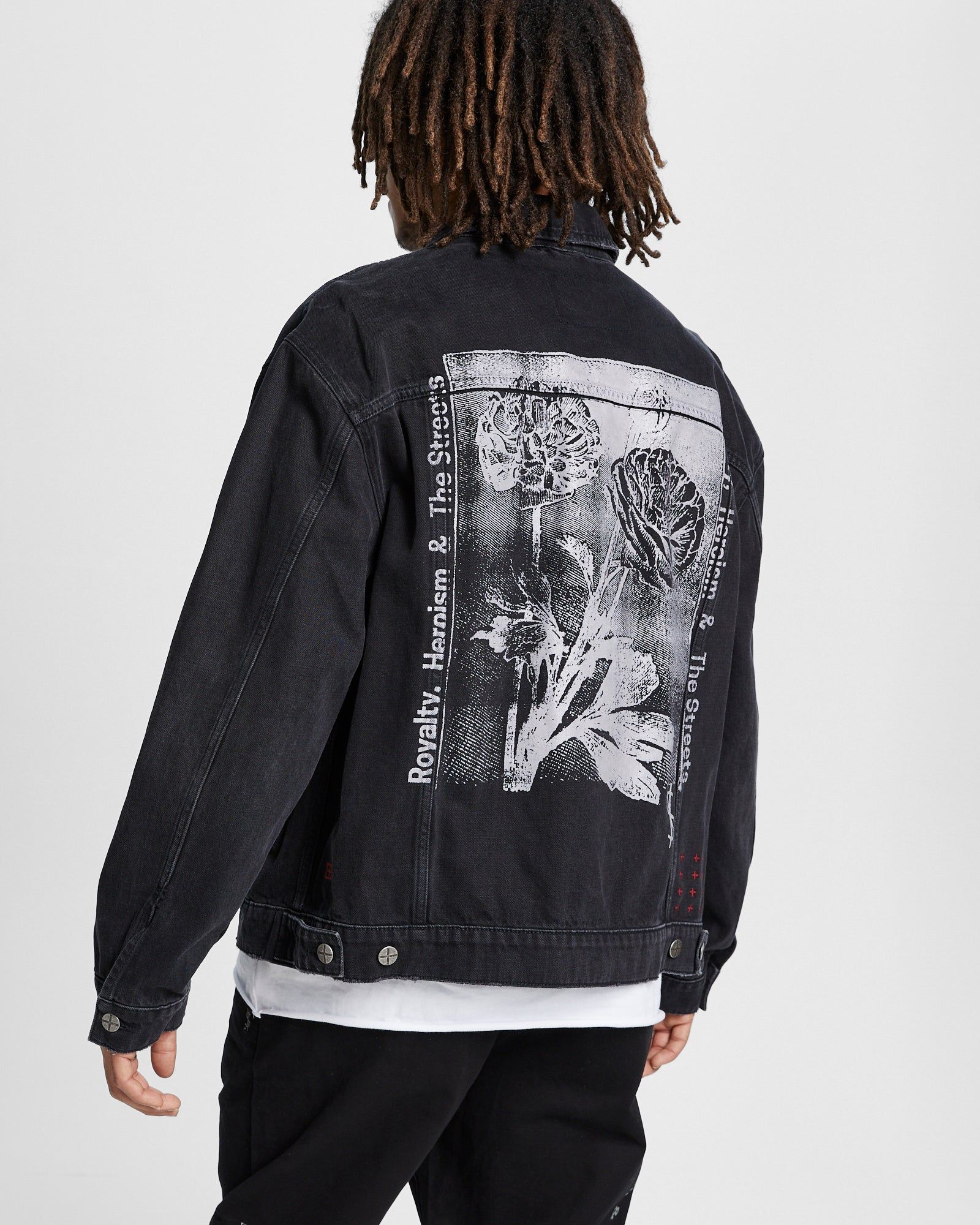 OH.G JACKET ROSE ROYALTY ETHER sold by Ksubi