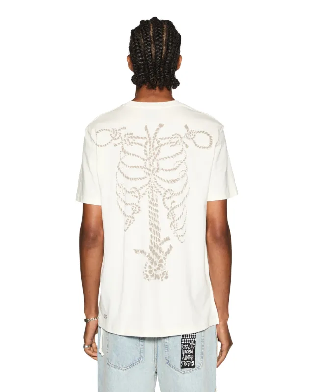 ROPED KASH SS TEE VINTAGE WHITE sold by Ksubi